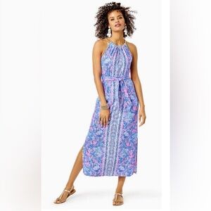 Lilly Pulitzer Bingham Halter Midi Dress